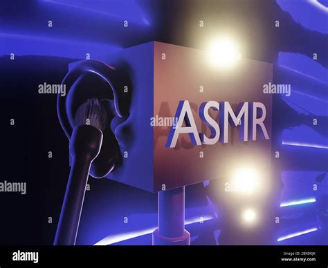 Asmr Autonomous Sensory Meridian Response 3d Illustration Stock Photo