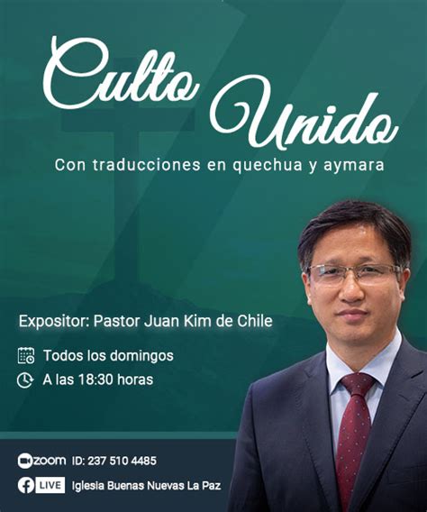 CULTO UNIDO CON EL PASTOR JUAN KIM DE CHILE Misión Buenas Nuevas Bolivia