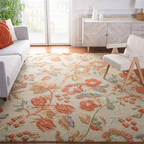 SAFAVIEH Handmade Blossom Roseanna Modern Floral Wool Rug Bed Bath