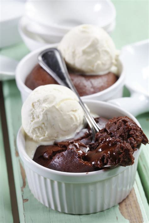 Chocolate Soufflé With Vanilla Ice Cream Yiannis Lucacos