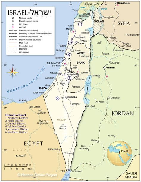 Map of Israel: offline map and detailed map of Israel