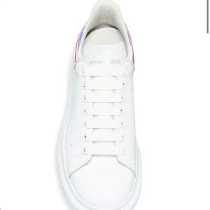 Alexander Mcqueen Shoes Mens Oversized Iridescent Leather Flatform