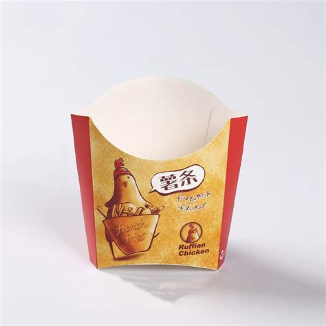 Custom Eco Disposable Take Away French Fries Food Takeaway Packaging