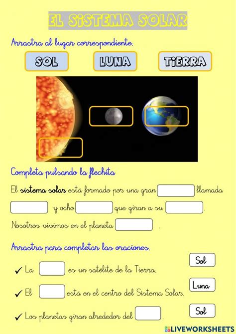 El Sistema Solar Online Exercise For Ciencias Sociales Sistema