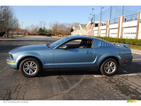 Windveil Blue Metallic 2005 Ford Mustang V6 Premium Coupe Exterior Photo 57649911