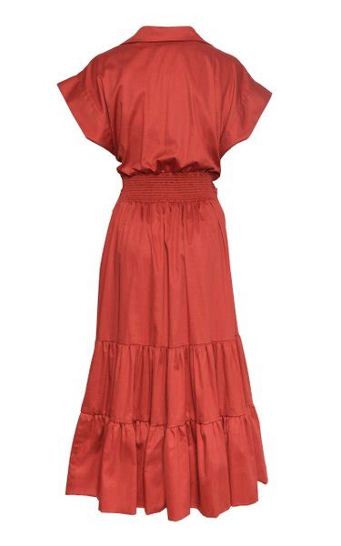 Ulago Knot Waist Cotton Poplin Midi Dress By Andres Otalora Moda