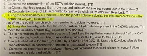 Solved Table 1 Enta ∥−1 Edta [j 9 708 G 2000 Ml9 708 G 2