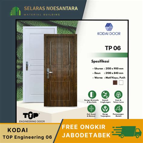 Jual Pintu Kayu Solid Engineering Pintu Kamar Utama Tp Jakarta