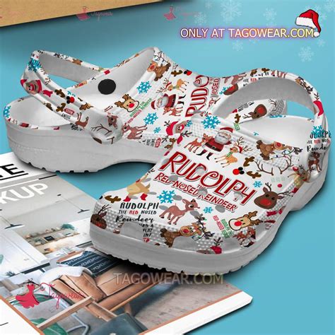 Rudolph The Red Nosed Reindeer Christmas Crocs Tagowear