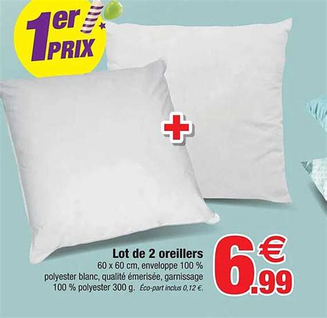 Promo Lot De Oreillers Chez Bazarland Icatalogue Fr