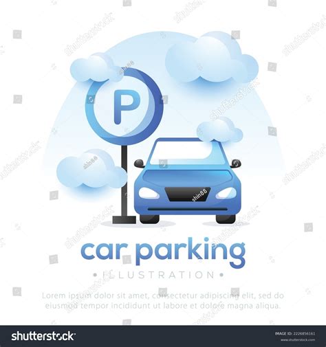Car Parking Illustration Design Parking Car Stock Vector Royalty Free