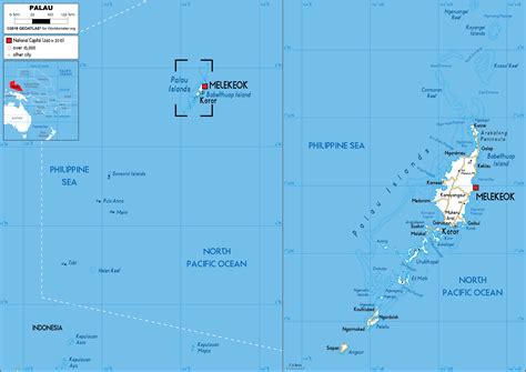 Palau Map (Road) - Worldometer