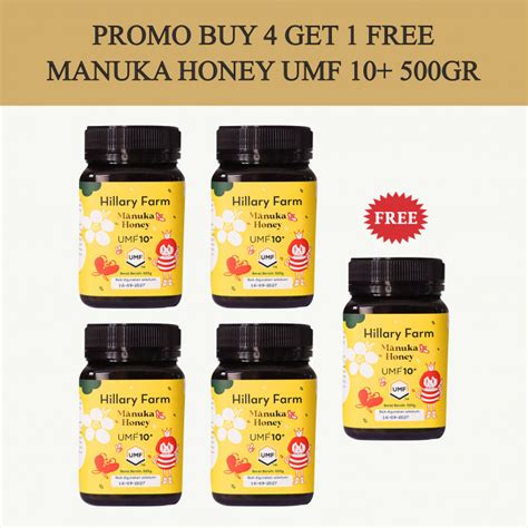 4 Botol Manuka Honey Umf 10 500gr Free Madu