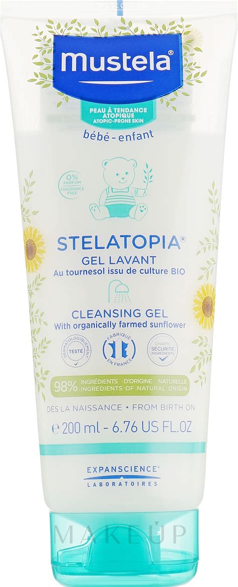 Mustela Stelatopia Cleansing Gel With Sunflower Gel De Limpeza Para