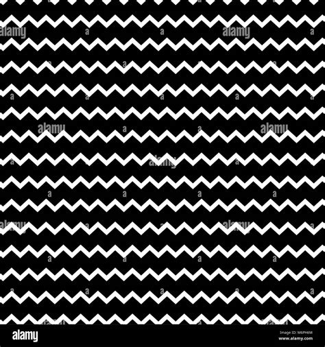 Seamless Zig Zag Pattern Abstract Monochrome Background Vector