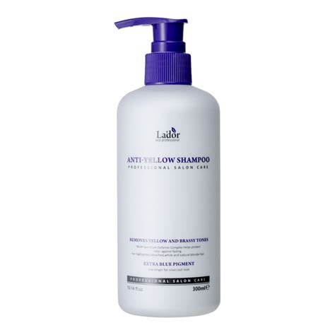 Оттеночный шампунь для устранения желтизны Lador Anti Yellow Shampoo ...