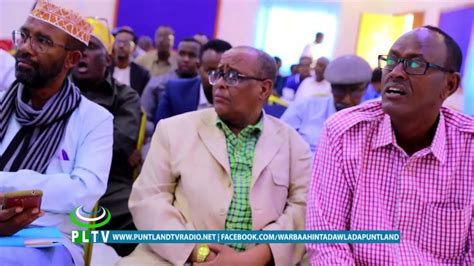 Madaxweyne Ku Xigeenka Dawladda Puntland Oo Daah Furay Shirka Dib U