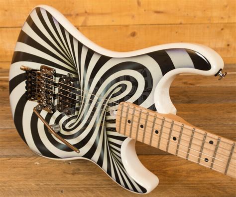 Kramer The 84 Custom Graphics The Illusionist 3d Black White Swirl