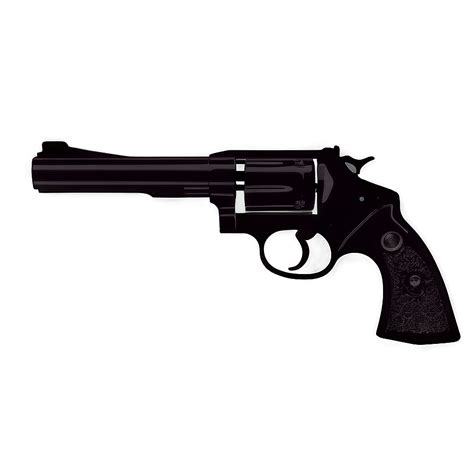 Download Modern Revolver Silhouette Png 05242024
