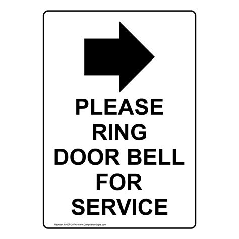 Please Ring Doorbell Sign Printable - Printable Word Searches