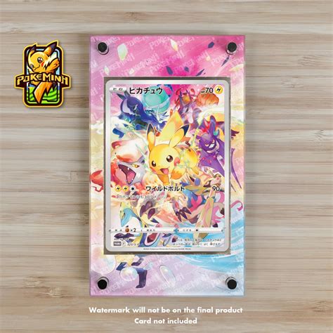 Pikachu Secret Rare Precious Collector Promo Custom Pokemon Display Case Etsy