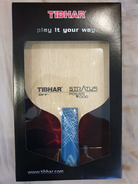 Tibhar Stratus Powerwood Table Tennis Blade Sports Equipment Sports