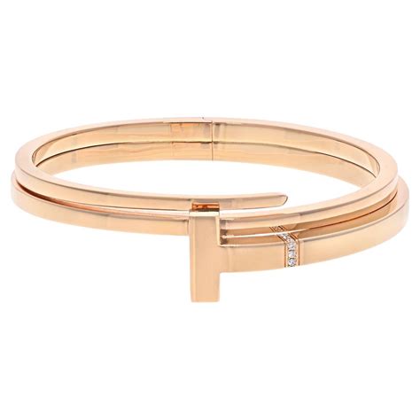 Tiffany T Square Bracelet In 18 Karat Gold At 1stdibs