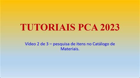 S Rie Pca V Deo De Cat Logo De Itens Youtube