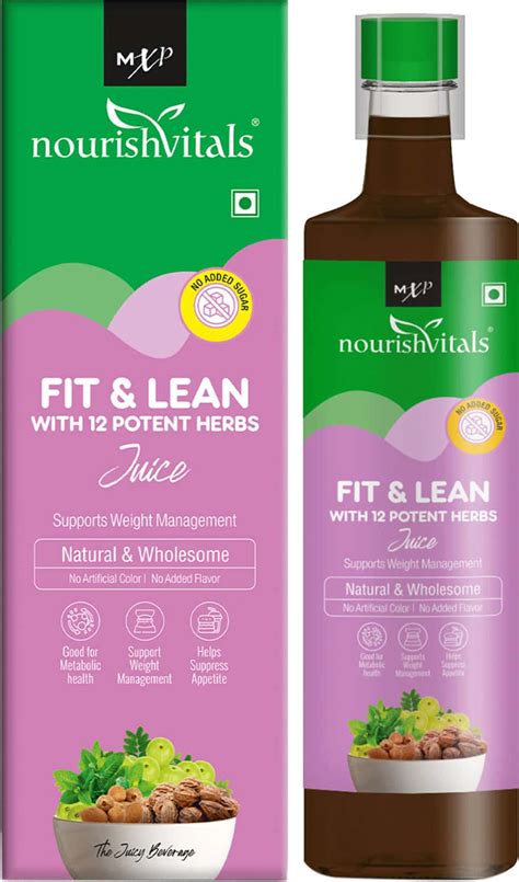 Buy Nourishvitals Fit Lean Juice Ml Pack Of Online Get Upto