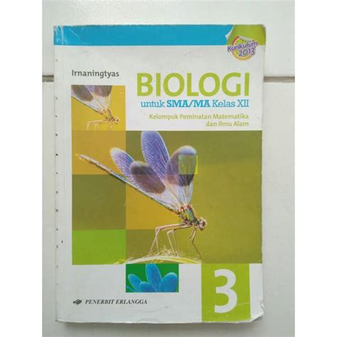 Jual Buku Biologi Kelas XII SMA Penerbit Erlangga Shopee Indonesia