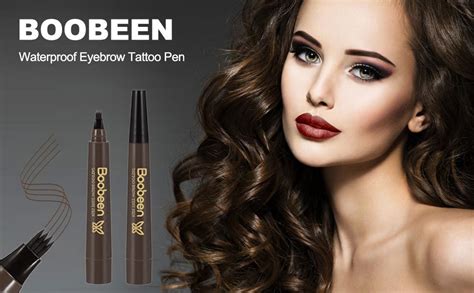 Boobeen Waterproof Eyebrow Pen Microblading Eyebrow Pencil With A Micro