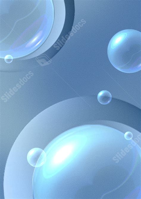 Bubble Texture With Simple And Transparent Water Droplets Page Border