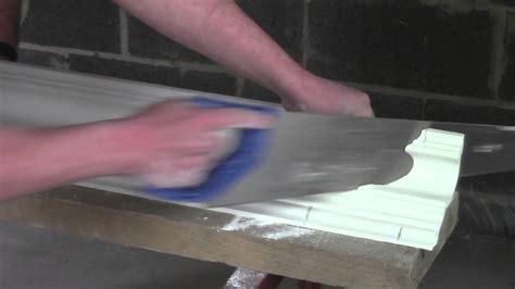 Plaster Coving Installation How To Cut An Internal Mitre Part 2 YouTube