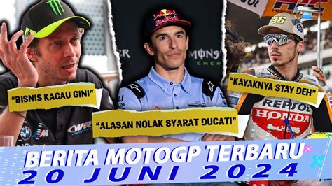 Alasan Marquez Tolak Klausul Awal Ducati Bisnis Merch Rossi Alami