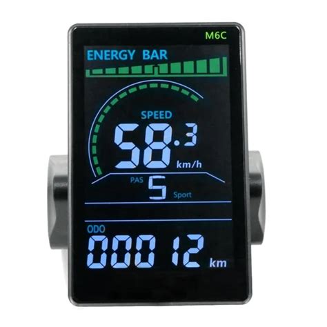 M6C BICI ELETTRICA Display LCD Misuratore 24V 60V Pannello Scooter