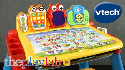 Vtech Touch And Learn Activity Desk Deluxe The Play Lab Youtube