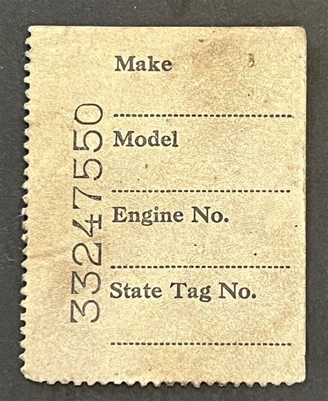 Travelstamps US Motor Vehicle Tax Stamp 1944 Used EBay