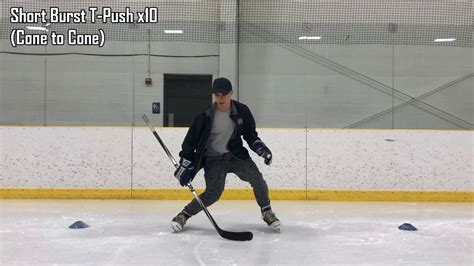 High Intensity On Ice Skating Drills For Beginner Hockey Goalies Youtube