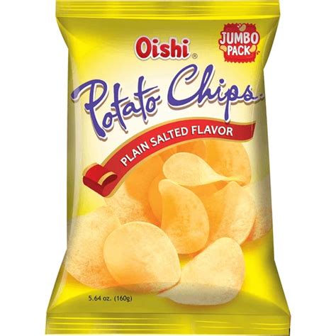 Oishi Potato Chips Plain Salted Sweet Spicy Shopee Philippines