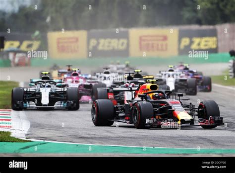 Max Verstappen Nld Red Bull Racing Rb14 At The Start Of The Race Italian Grand Prix Sunday