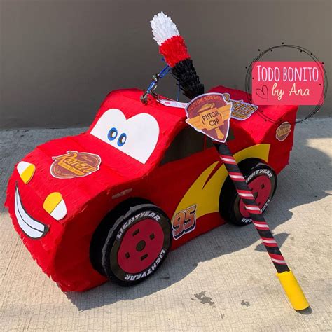 Piñata de rayo de mcqueen Artofit