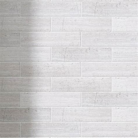 Molovo Natural Wooden White 1 89 In X 7 8 Subway Polished Marble Tile Sample Nms 5 Sample The