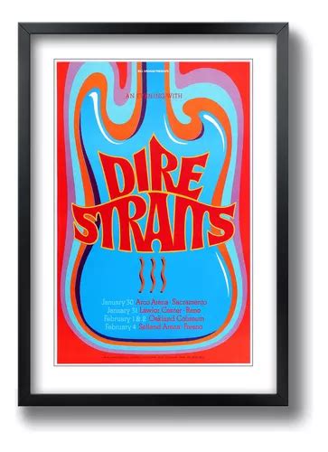 Quadro Dire Straits Mark Knopfler Tipo Paspatur C Moldura A3