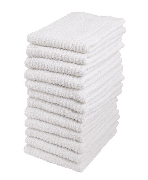 Living Fashions 12 Pack Terry Dish Cloths - Cleaning Dish Cloth Towels ...