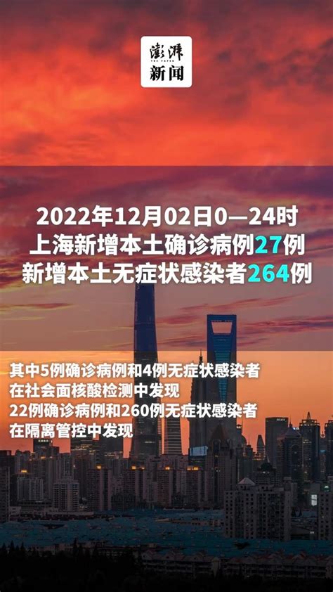 上海昨日新增本土确诊病例27例、本土无症状感染者264例凤凰网视频凤凰网