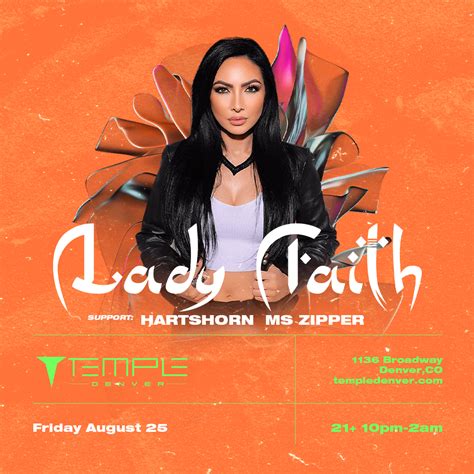 Lady Faith Tickets At Temple Nightclub In Denver By Temple Nightclub