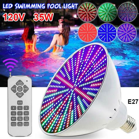 Wyzm 12 Volt 35 Watt Color Changing Led Pool Light Bulb Shelly Lighting