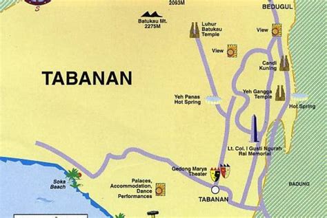 Tabanan City Bali Map Bali Island Indonesia Tourism Maps, 45% OFF