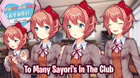 To Many Sayoris In The Clubddlc I Want More Sayori Shes Cute