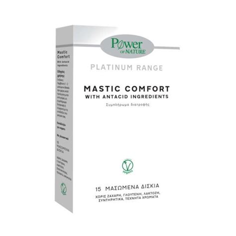 Power Of Nature Platinum Range Mastic Comfort 15 Chew Tabs Pharmacy128